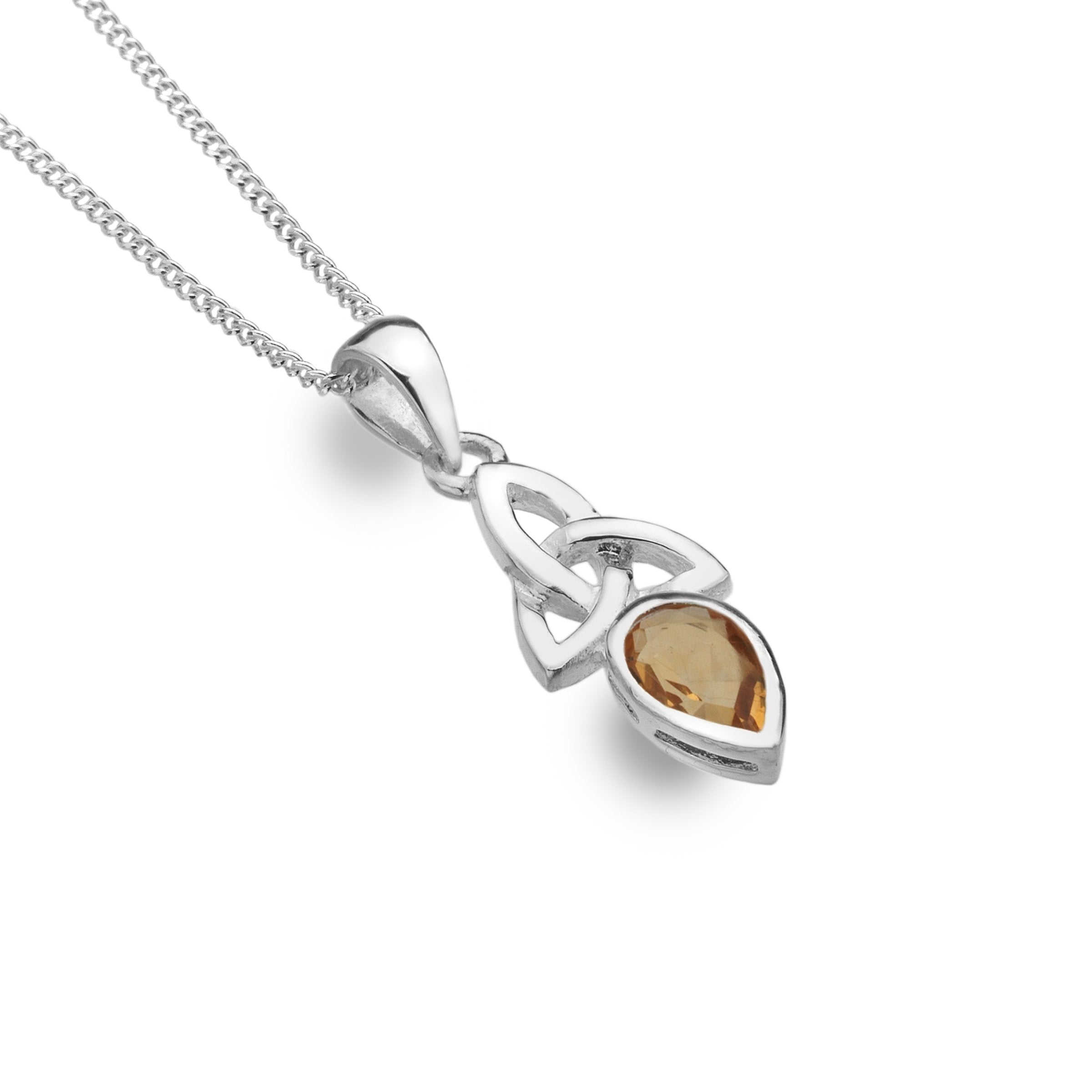 November - Citrine - Birthstone Pendant